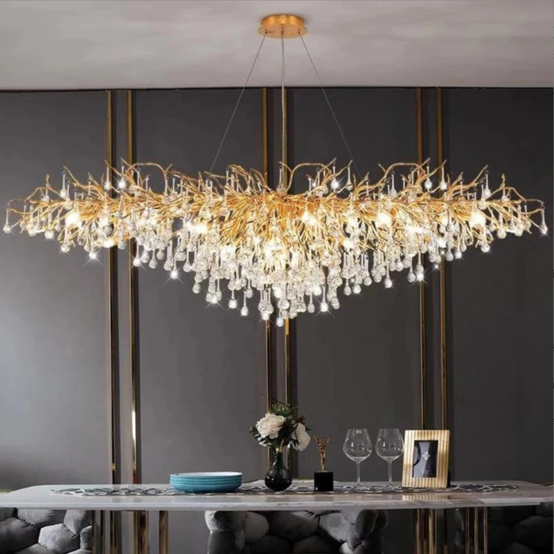 Kitchen Chandelier Luxury Crystal Chandeliers Bar Modern Crystal Pendant for Dining Room Table Island Restaurant Nordic