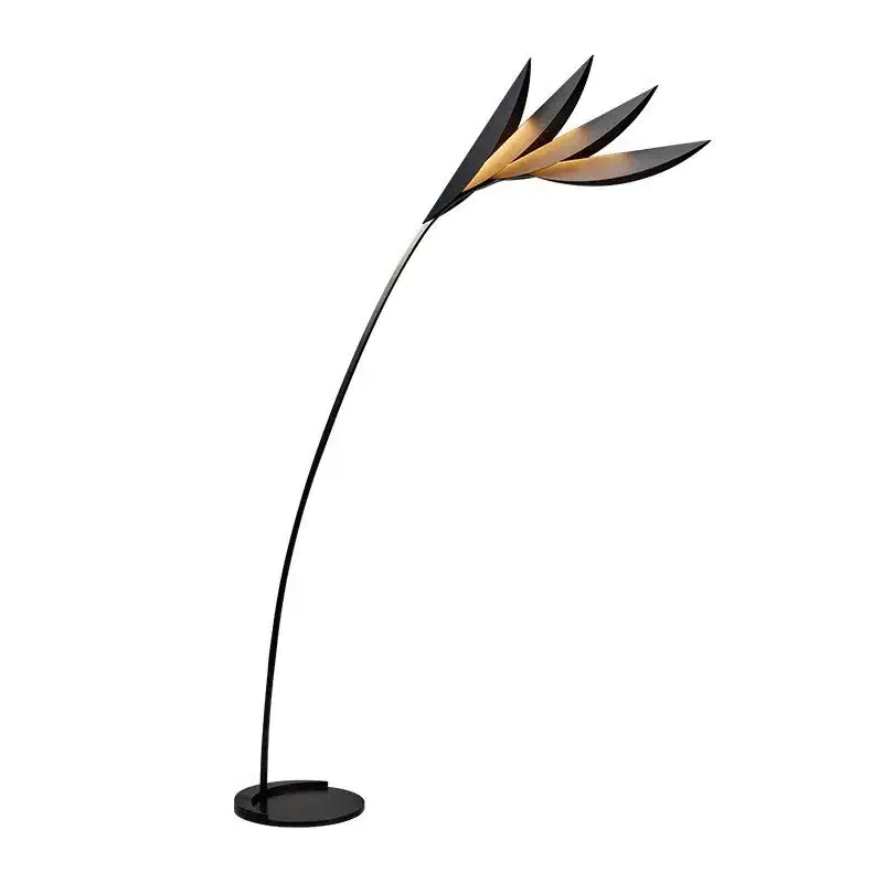 Living Villa Flamingo Leaf-Shaped Table Designer Modern Minimalist Model Room Floor Lamp