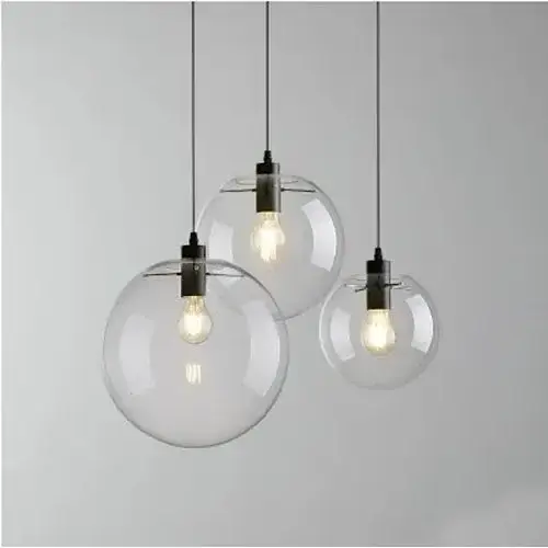 E27Nordic Pendant Lights Globe Chrome Lamp Glass Ball Hanglamp Lustre Suspension Kitchen Light Fixture Lighting luminaire lampen