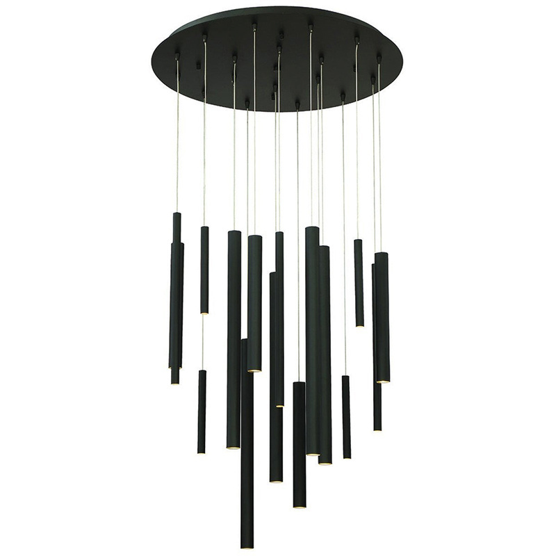 Contemporary Restaurant Design Black Minimalist Style Pendant Light Living Room Dining Room Club Bar Modern Chandelier