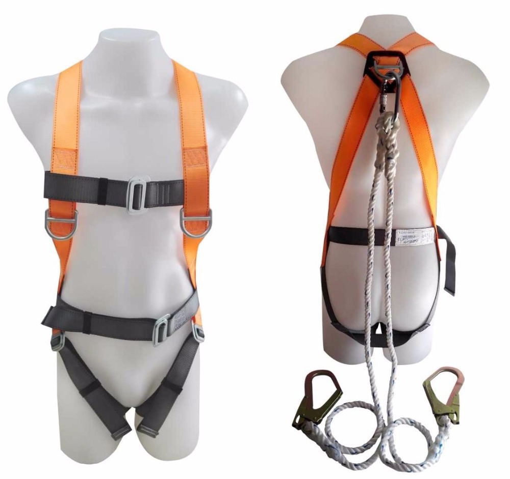 full body safety harness with double hook for climbing