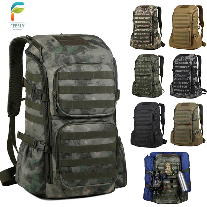 low moq 900d oxford multifunctional large capacity travel tactical laser square backpack wholesale 45l