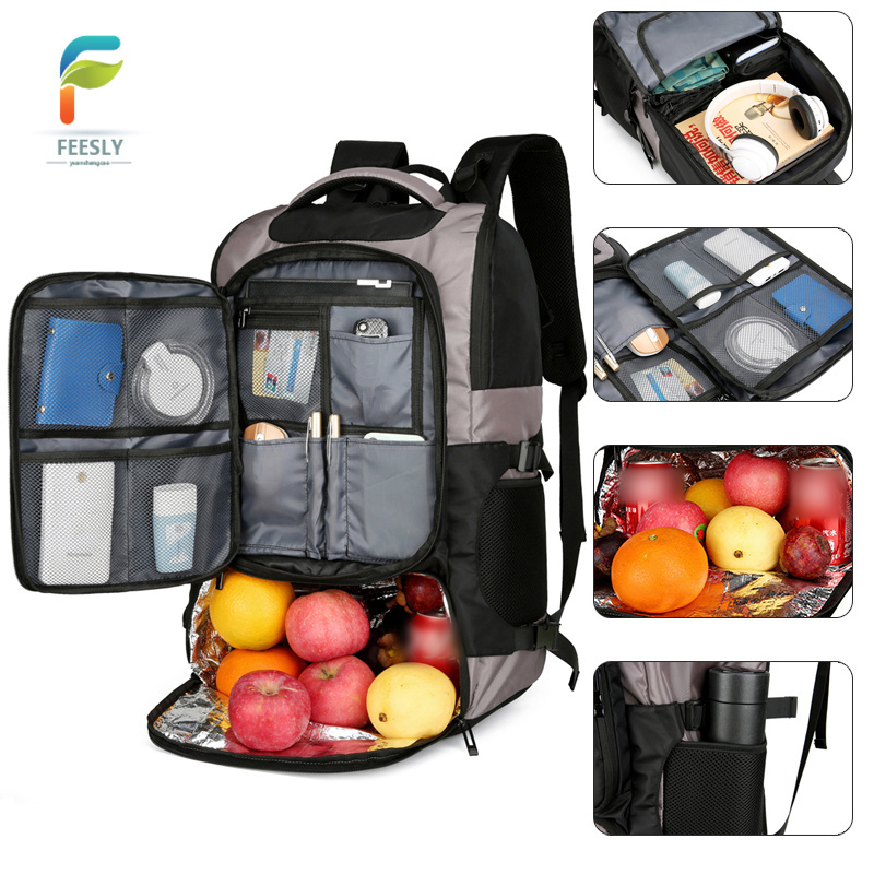 Coolers Insulated Hiking Back Pack for Travel waterproof multi-compartment lunch bag outdoor rucksack Soft Lunch Bag