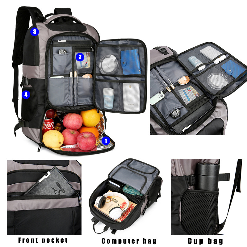 Coolers Insulated Hiking Back Pack for Travel waterproof multi-compartment lunch bag outdoor rucksack Soft Lunch Bag