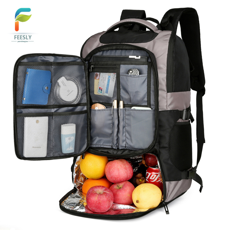 Coolers Insulated Hiking Back Pack for Travel waterproof multi-compartment lunch bag outdoor rucksack Soft Lunch Bag