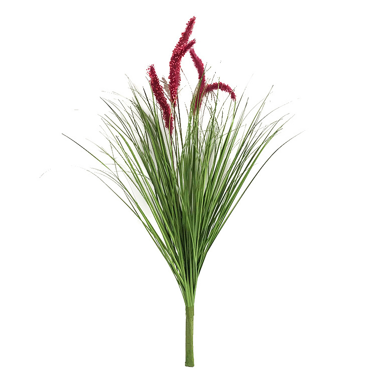 Artificial plants 5 head onion grass plastic flowers single setaria garden ornament