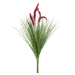 Artificial plants 5 head onion grass plastic flowers single setaria garden ornament