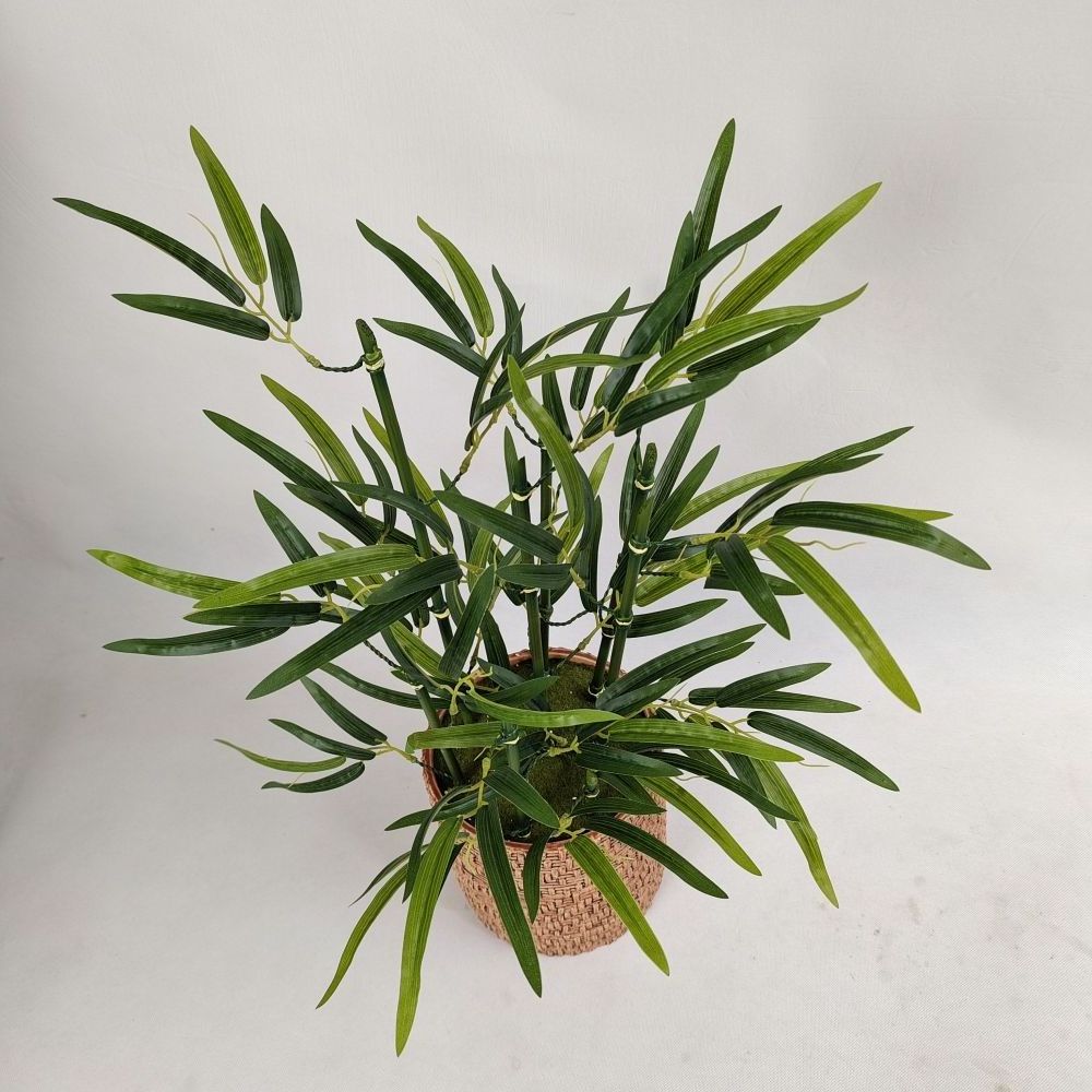 Wholesale Home Decoration Garden Bamboo plants Ceramic Artificial Plants In Pots For Home Decor Indoor