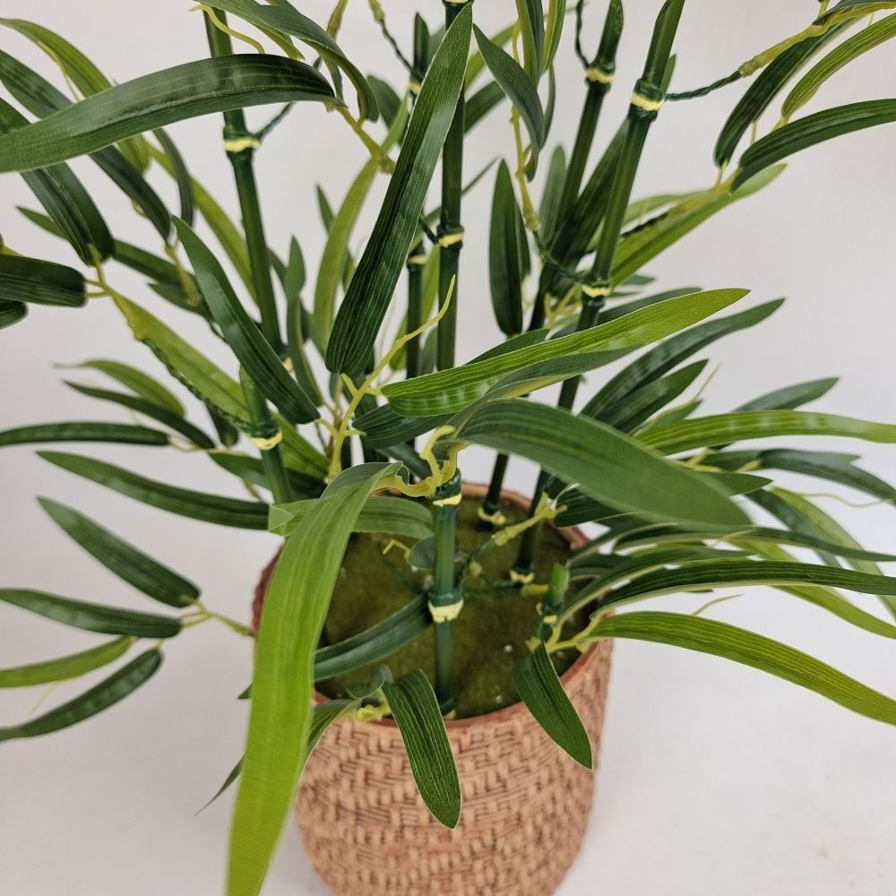 Wholesale Home Decoration Garden Bamboo plants Ceramic Artificial Plants In Pots For Home Decor Indoor