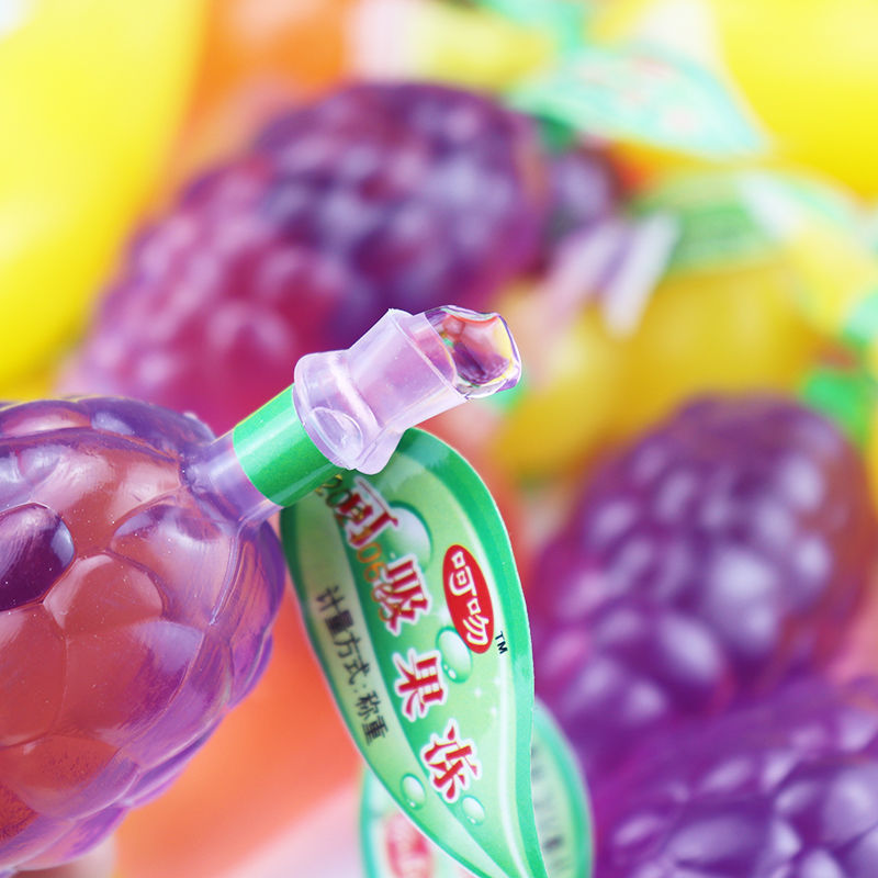 Halal Assorted Fruit Jelly Candy Fruit Shape sweet Jelly