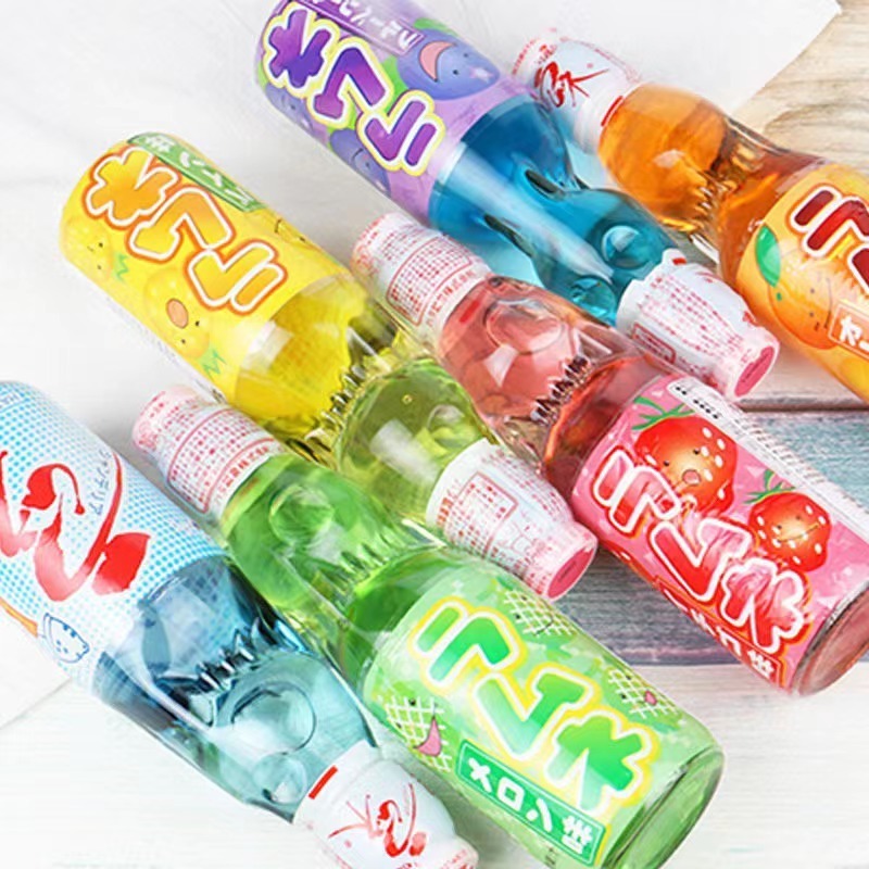 exotic ramune fruit soda Japan Carbonated Drinks Soft drink Soft Exotic Drinks beverages