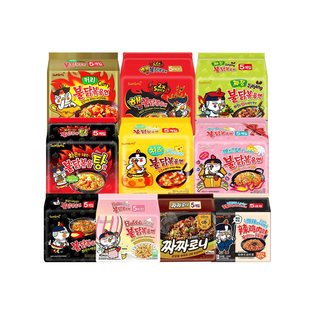 Korean snacks Instant Noodle Food Hot Chicken Spicy Flavor Roasted