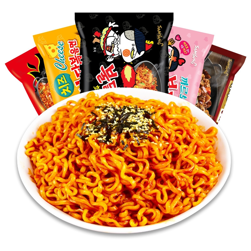 Korean snacks Instant Noodle Food Hot Chicken Spicy Flavor Roasted