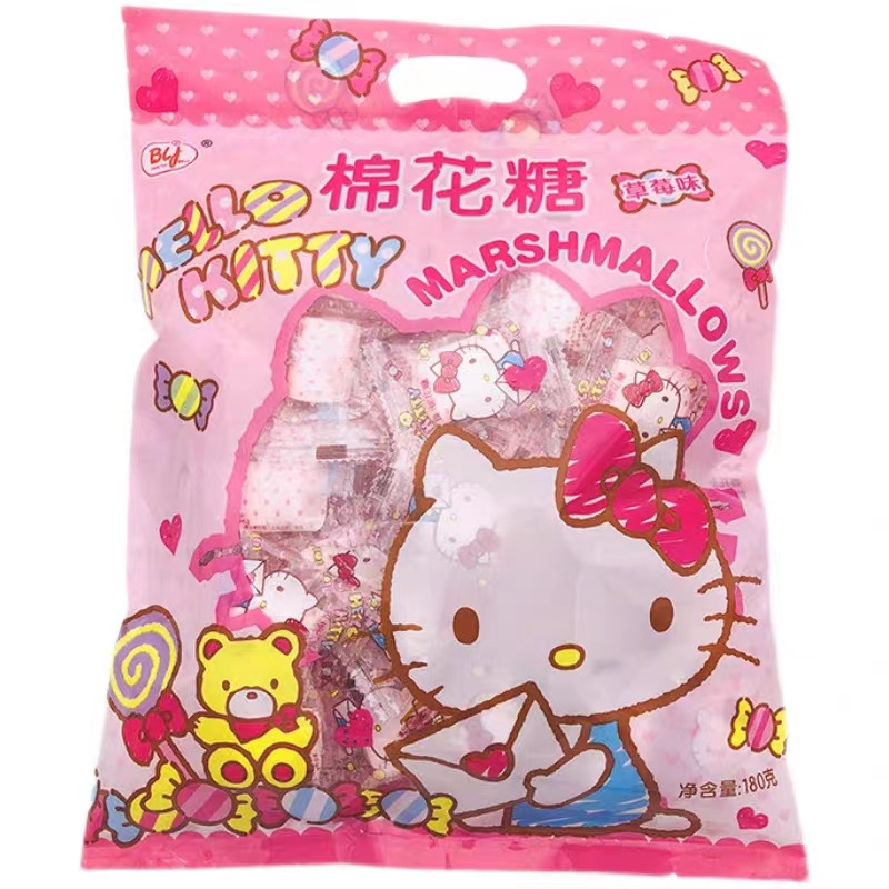 Wholesale snacks candy hello kitty marshmallow soft candy