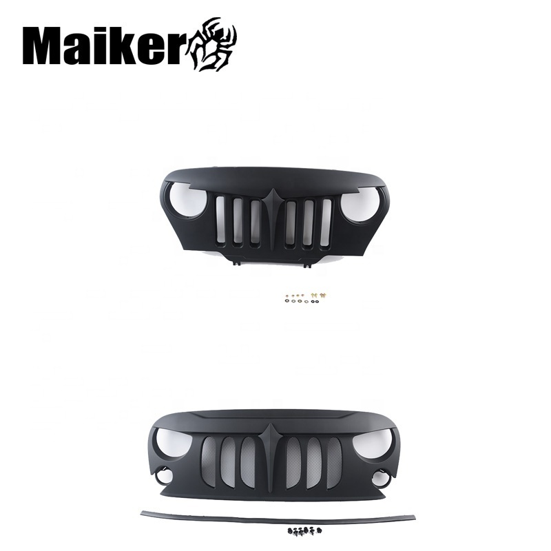 ABS Front Grille For Jeep Wrangler TJ 1997-2006 for wrangler jk 07+ car front intake Grille Accessories