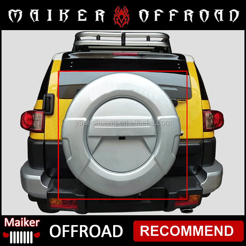 ABS Plastic Spare Tire Cover wheel cover tyre cover for FJ Cruiser 07+ Auto Spare Tire Accessories