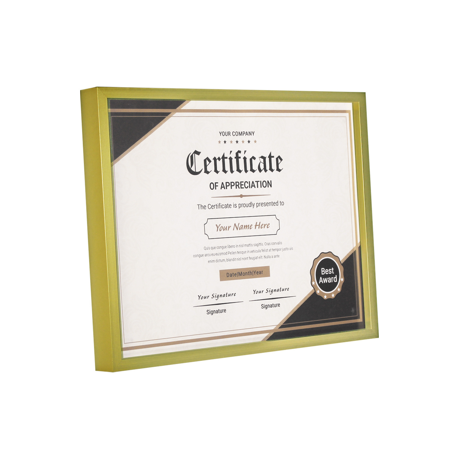 Certificate Frame A4 Document Multi-color Graduation Diploma Frame Metal A4 Certificate Aluminum Frame