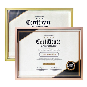 Certificate Frame A4 Document Multi-color Graduation Diploma Frame Metal A4 Certificate Aluminum Frame