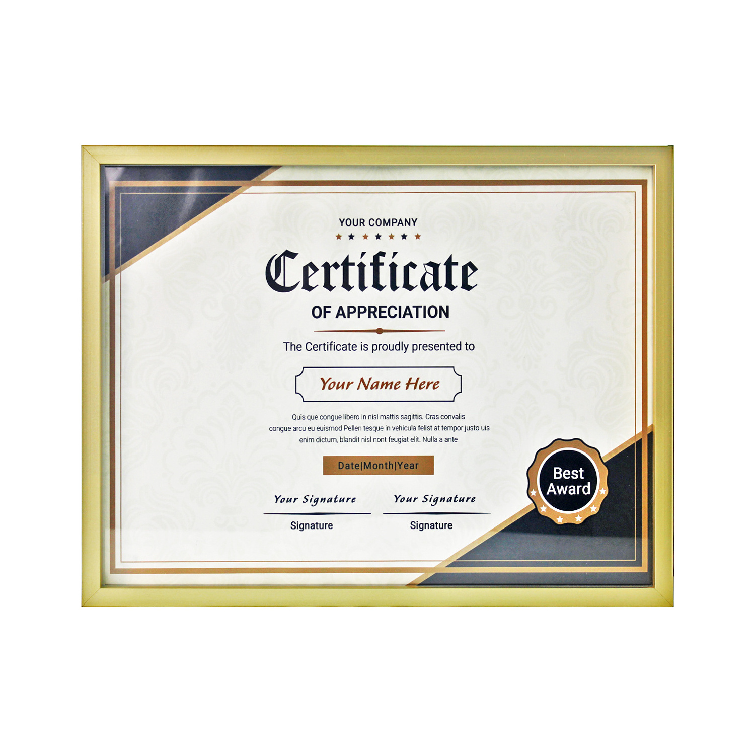 Certificate Frame A4 Document Multi-color Graduation Diploma Frame Metal A4 Certificate Aluminum Frame