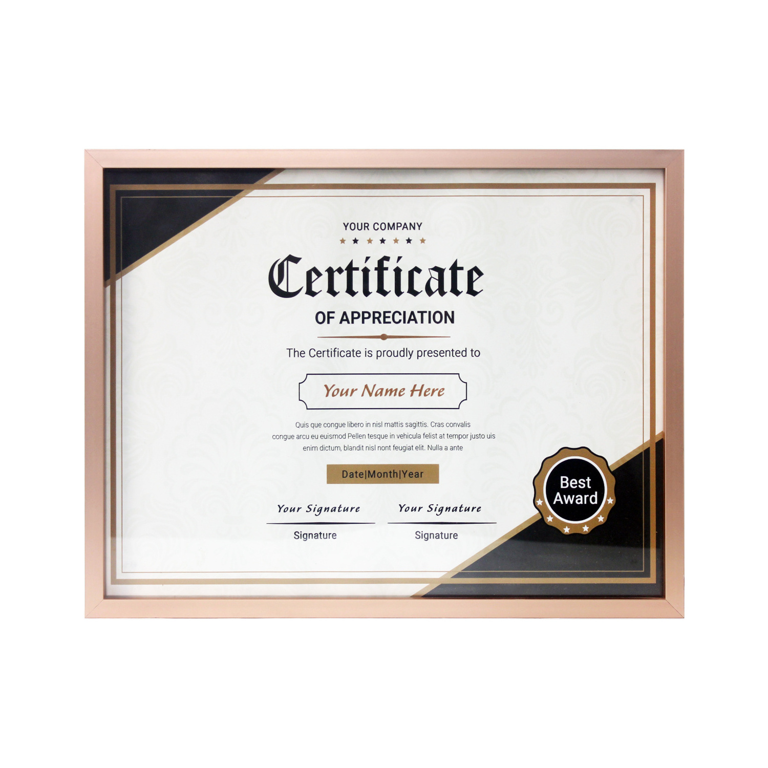 Certificate Frame A4 Document Multi-color Graduation Diploma Frame Metal A4 Certificate Aluminum Frame