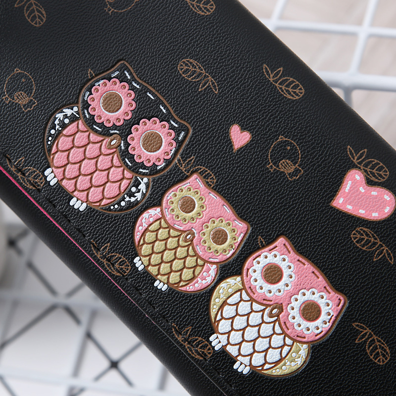 YS-W155 2019 New design cartoon cute ladies long purse travel wallet card holder wallet