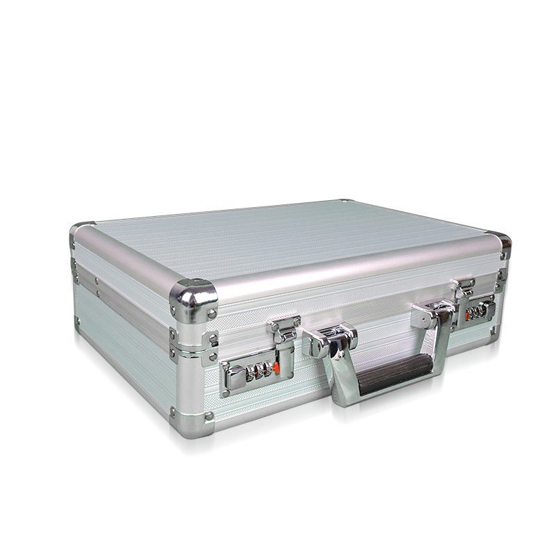 AM11 Custom professional portable silver aluminum briefcase with combination lock