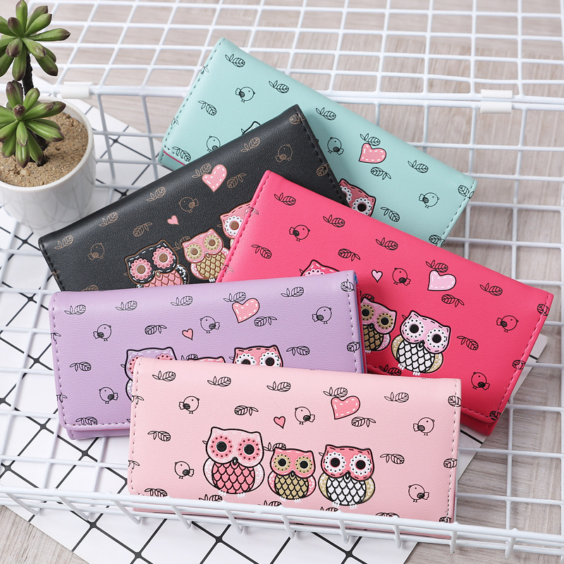 YS-W155 2019 New design cartoon cute ladies long purse travel wallet card holder wallet