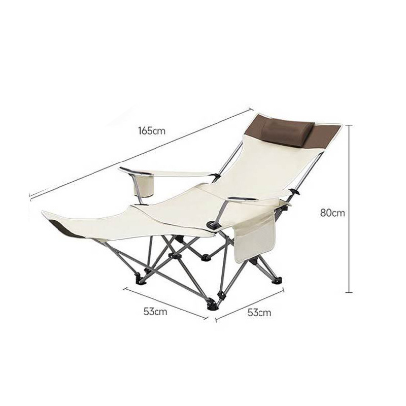 F020 Customized outdoor leisure travel camping folding beach chaise lounge chair