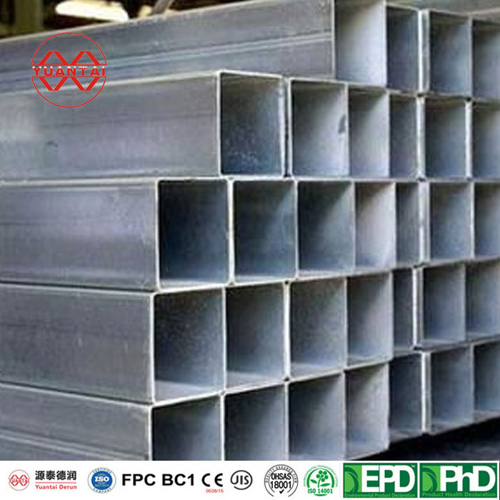 SHS Pipe and Tube RHS Steel Zinc Hot Dip Galvanized Square Rectangular Hollow Section ERW Square Galvanized Steel Pipe Price