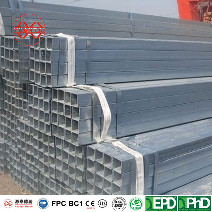 SHS Pipe and Tube RHS Steel Zinc Hot Dip Galvanized Square Rectangular Hollow Section ERW Square Galvanized Steel Pipe Price