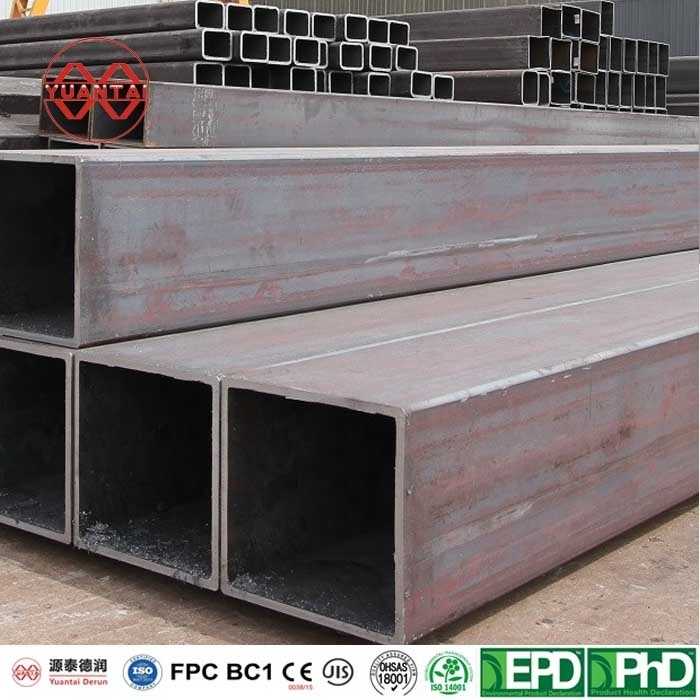 China Factory Custom Various Specifications hollow tubular Q215 Q235 Q345 Black Iron Carbon Steel Rectangle Pipe Square Tube