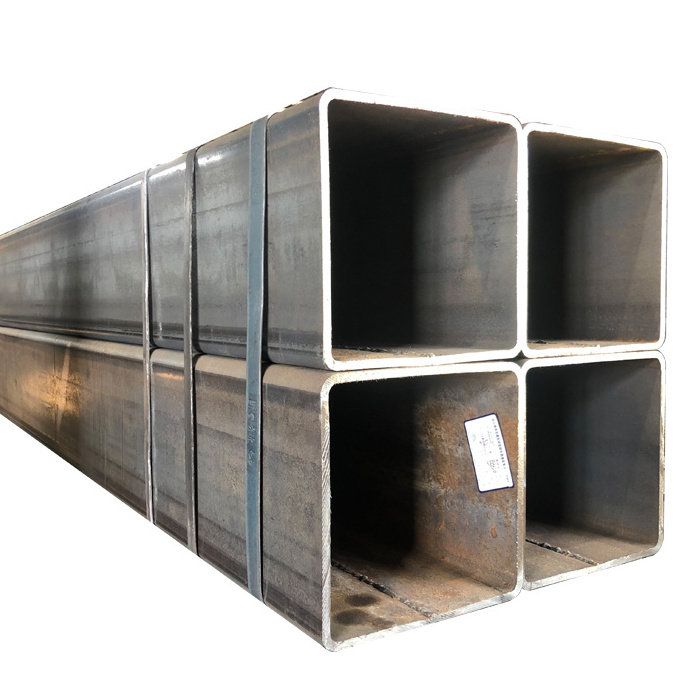 warehouse prefabricated steel carbon pipe welded square hollow section pipes metal Rectangular black tube