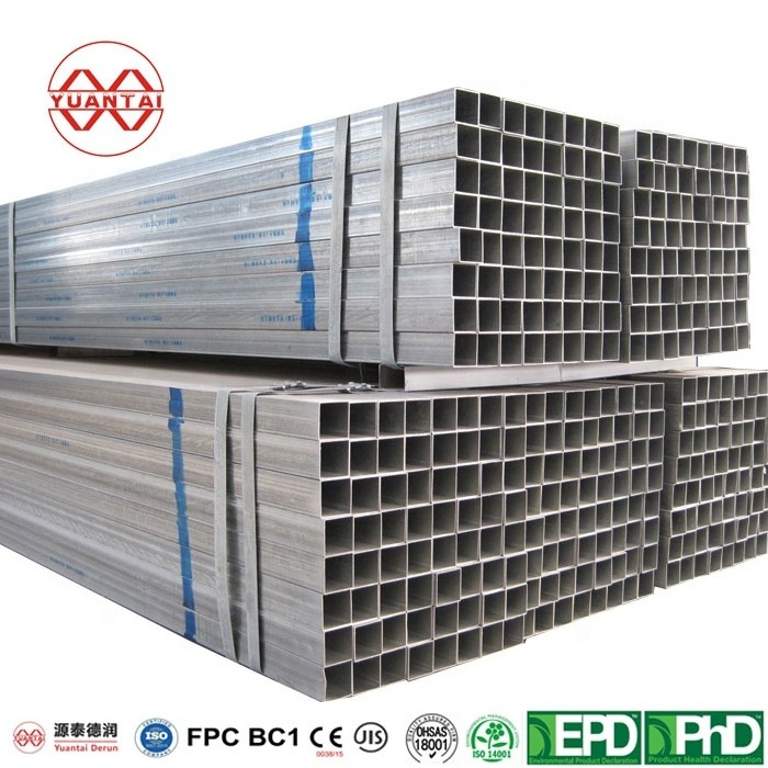 wholesale galvanized tube structure hollow section Steel Profiles gi Welded Tube Galvanized Square Rectangular Pipe