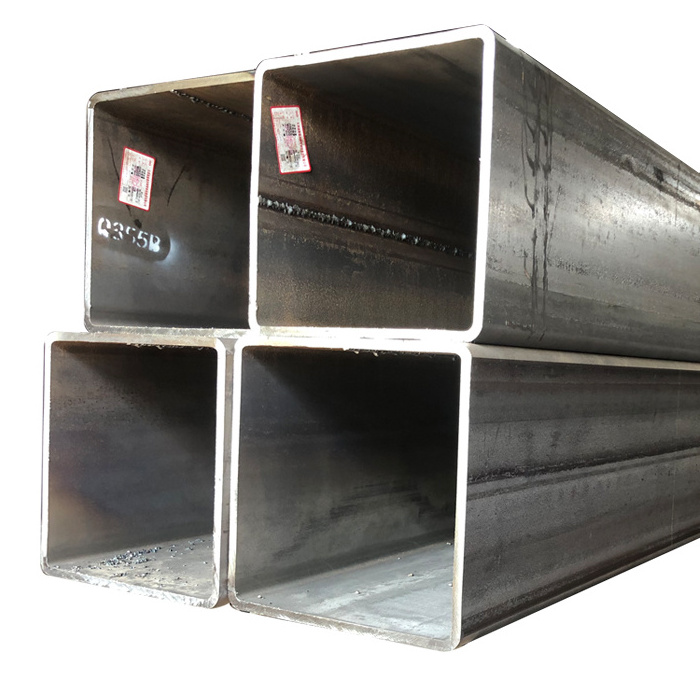 q235b black iron rectangular tube Factory Supply Welded Square Pipe Square Tube Box Bar Iron Pipe Price