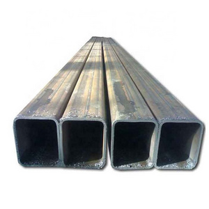 q235b black iron rectangular tube Factory Supply Welded Square Pipe Square Tube Box Bar Iron Pipe Price