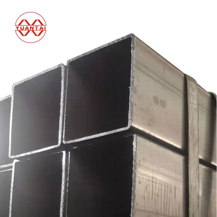 Custom Various Specifications hollow tubular Q215 Q235 Q345 Black Iron Carbon Steel Rectangle Pipe Square Tube