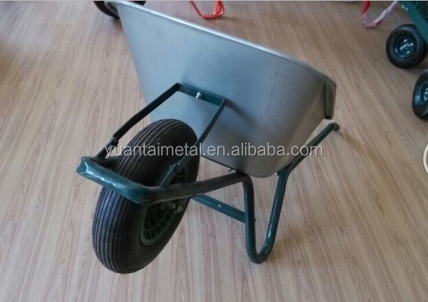 160kg zinc tray concrete construction metal Wheelbarrow WB6414T