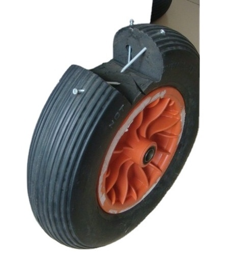 various PU foam wheel steel or plastic rim pu flat free wheelbarrow wheels rubber tire