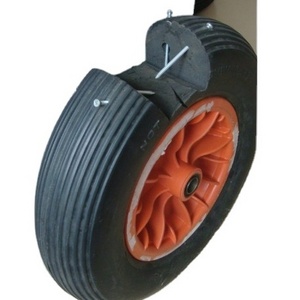 various PU foam wheel steel or plastic rim pu flat free wheelbarrow wheels rubber tire