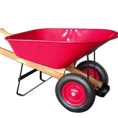 120 litre wood handle 220kg loading 2 wheels wheelbarrow WH9800