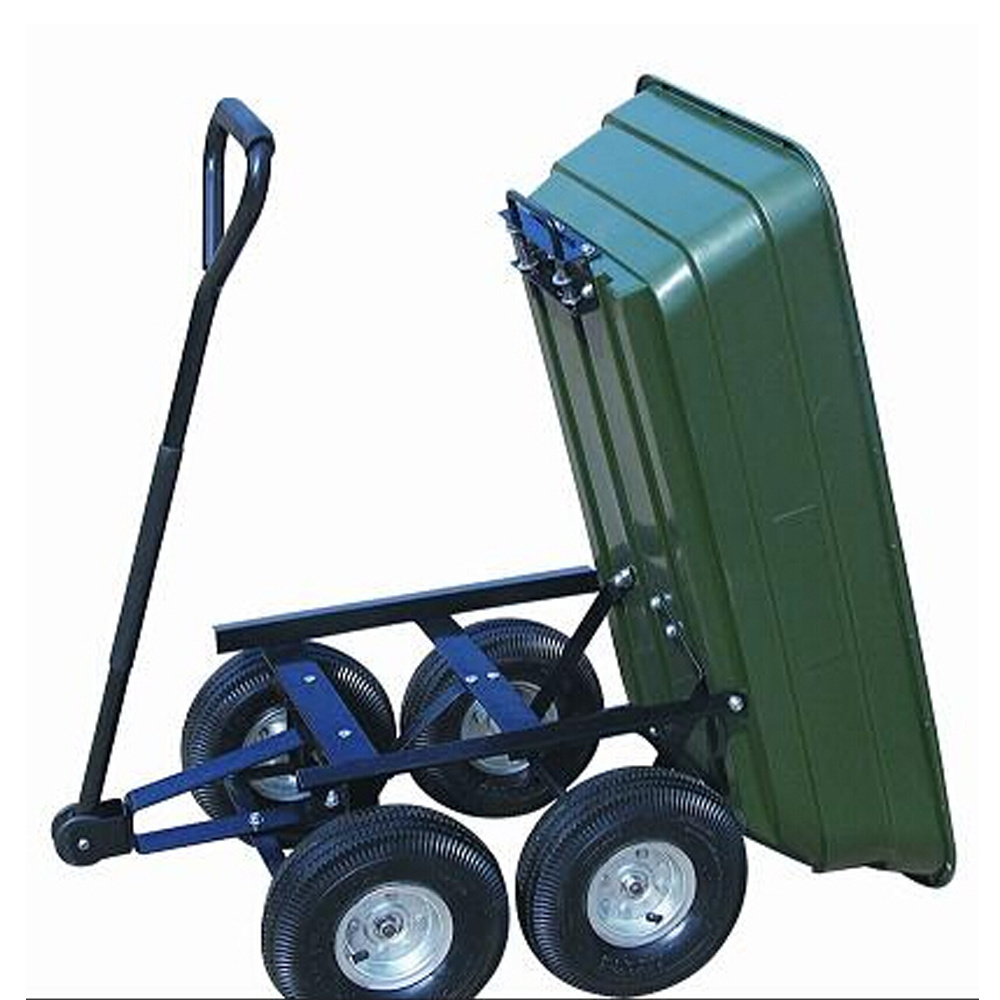 Cheap price Heavy duty utility plastic garden trailer tool cart