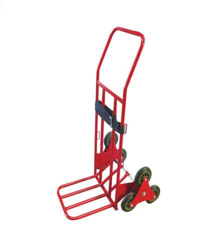 six wheels foldable platform stair climbing folding hand truck trolley HT1312A