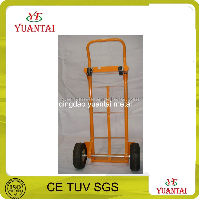 multi use Steel 2 in 1 four-wheels platform hand trolley HT1842