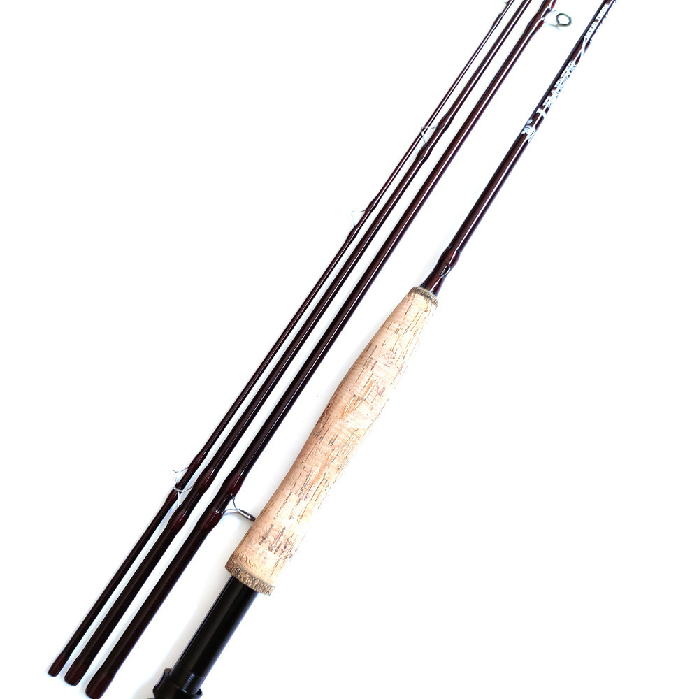 Export four-section handing fly fishing fly rod swing rod stream  feather bait fishing rod 2.7m