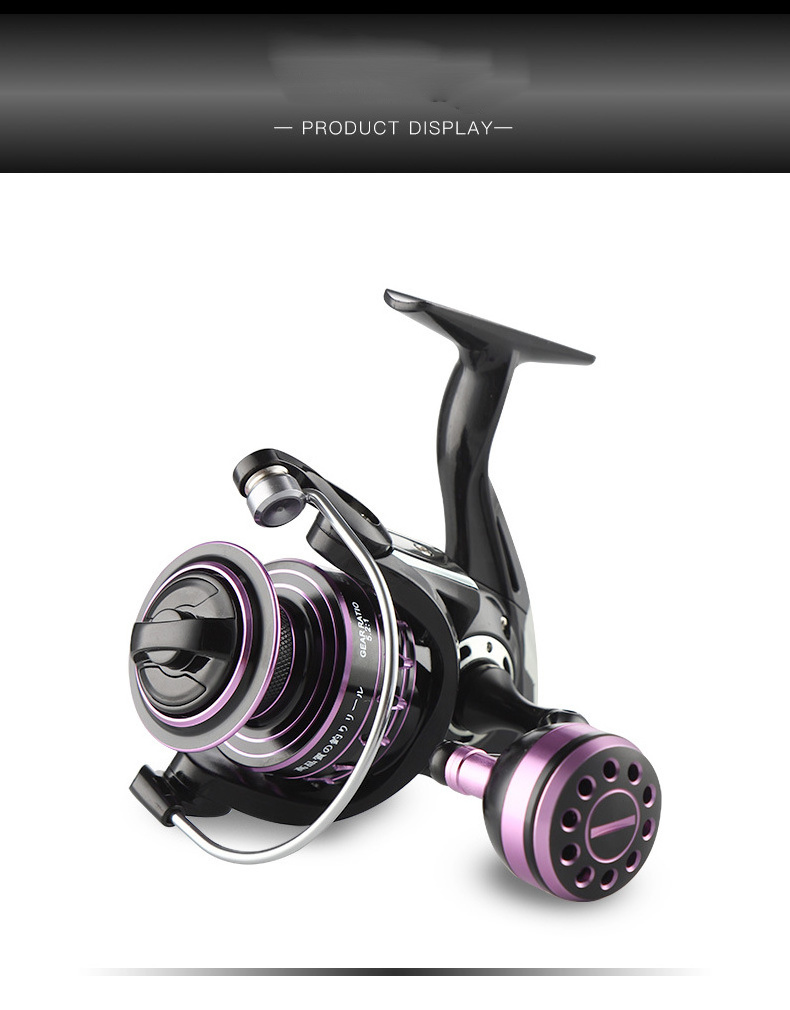 Saltwater Big Game Trolling Spinning Fishing Reel Long Casting Wheel Bearings Full Metal Spinning Reel