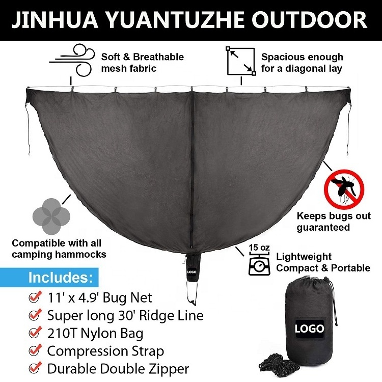 Ultralight hammock tent with insect net,outdoor camping hammock bug net,hammock mosquito net