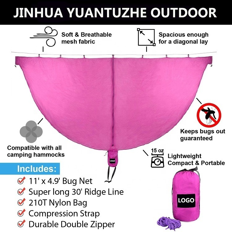 Outdoor camping hammock bug net,hammock mosquito net,ultralight hammock tent with insect net