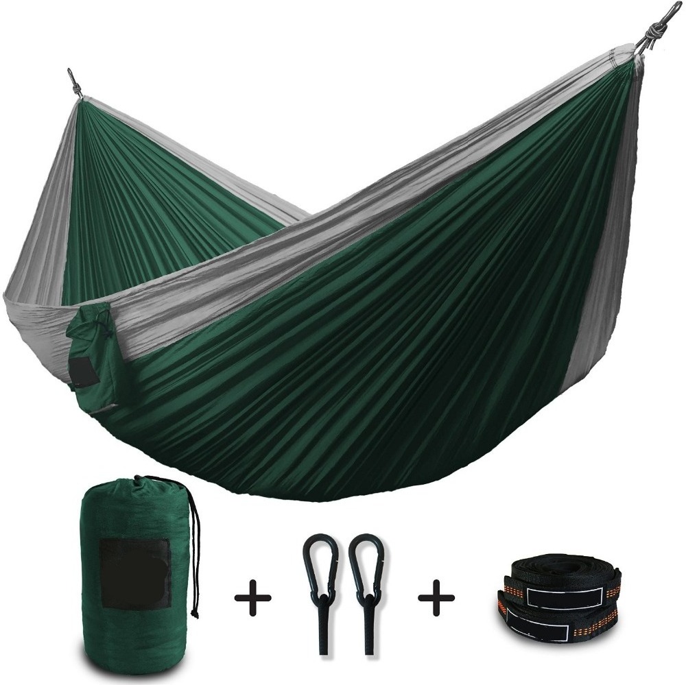 210T Nylon Portable 2 Person Outdoor Parachute Camping Nylon Hammock