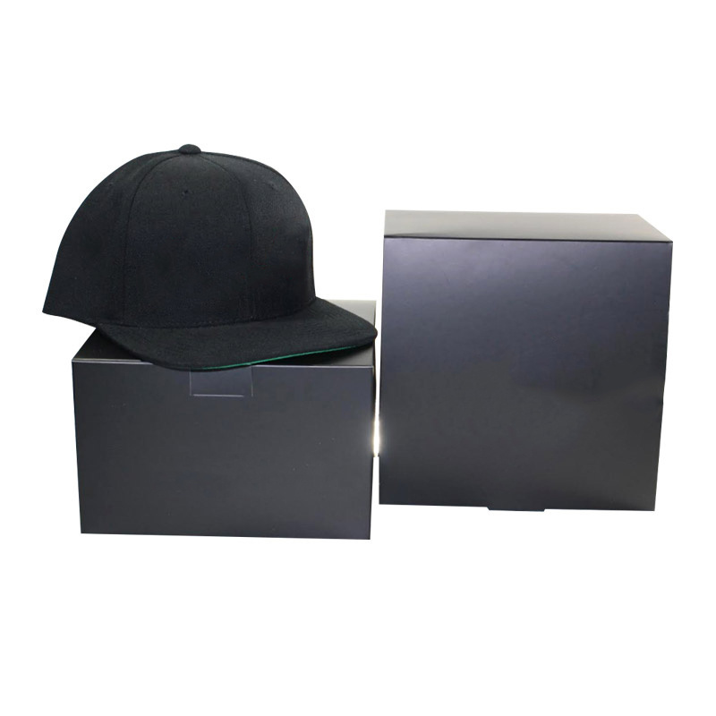 Custom Baseball Hat Packaging In Glossy Magntic Closure Cap Box Snapback Hat Packaging Box