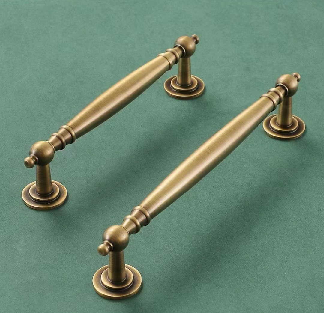 Hot sale antique brass cabinet furniture handles knobs drawer pulls